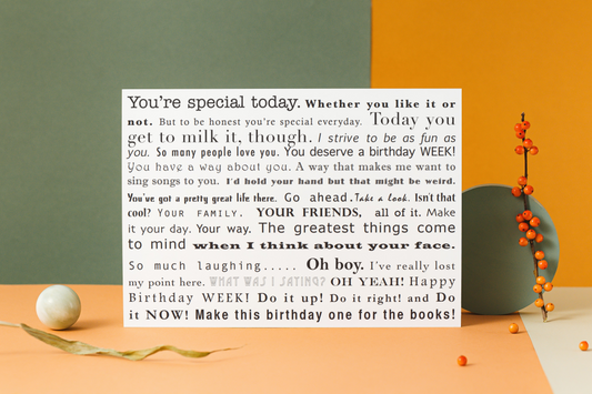 Happy Birthday Card (Set of 5)